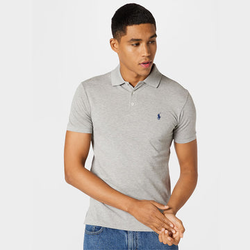 Men's Classic Cotton Polo Shirt Grey