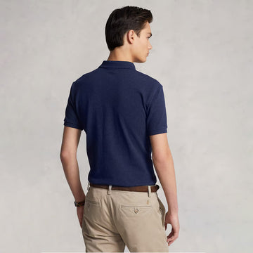 Men's Classic Cotton Polo Shirt Blue
