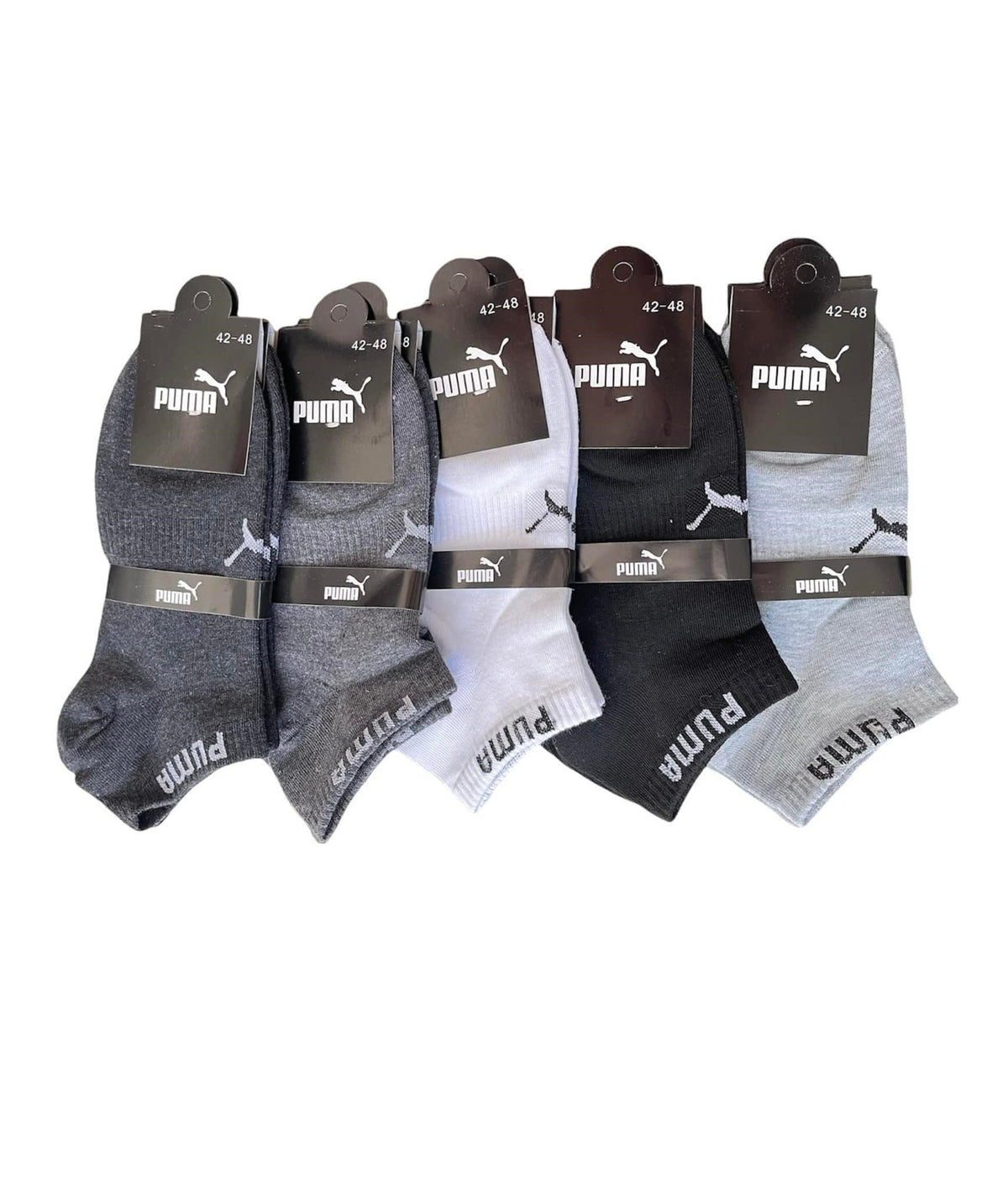 Ankle Socks Comfort Fit Cotton Blend 5 Pair Pack